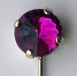Alfiler cristal malva