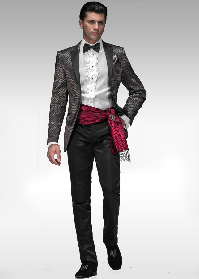 ONGala 147 - Giacca moda grigio scuro