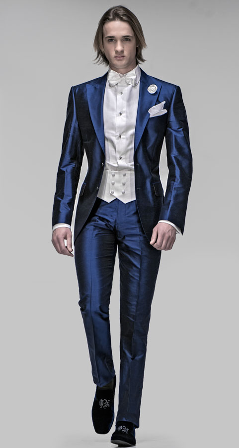 ONGala 238 - Abito moda in seta shantung