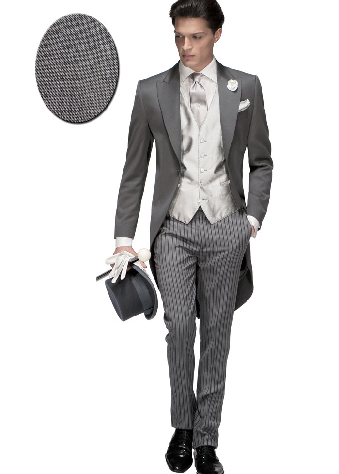 ONGala 322 - Giacca Tight in misto lana grigio chiaro