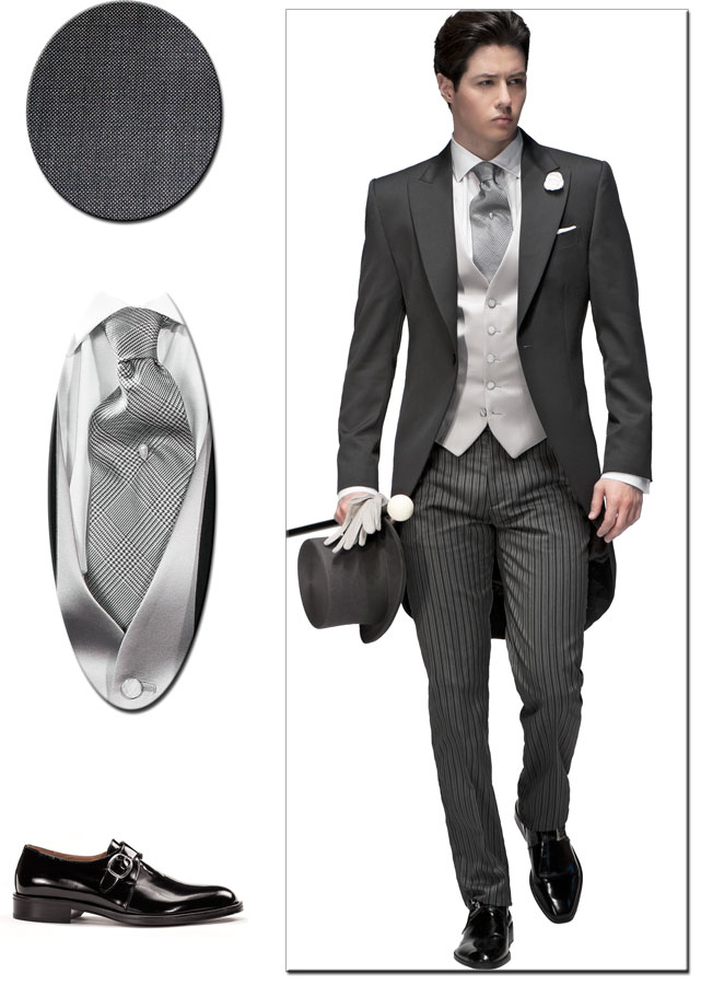 ONGala 323 - Giacca Tight in misto lana grigio