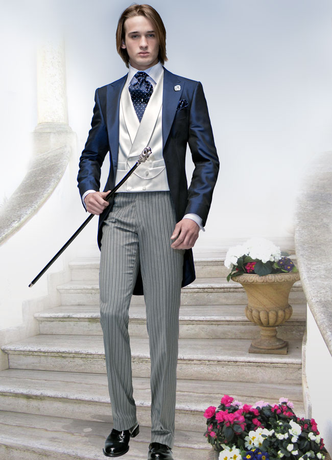 ONGala 601 - Giacca Tight in misto viscosa blu