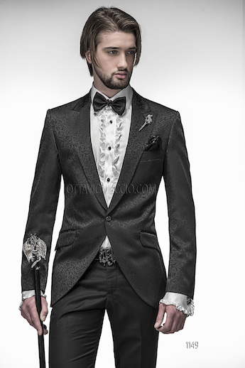 ONGala 1149 - Abito sposo con giacca jacquard