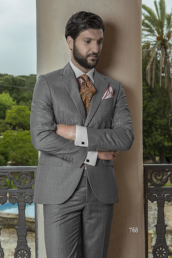 ONGala 1168 - Abito da sposo uomo grigio chiaro