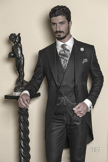 ONGala 1183 - Tight grigio monocolore in poliestere viscosa grigio