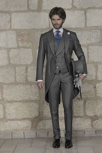 ONGala 1195 - Tight monocolore in lana seta grigio chiaro