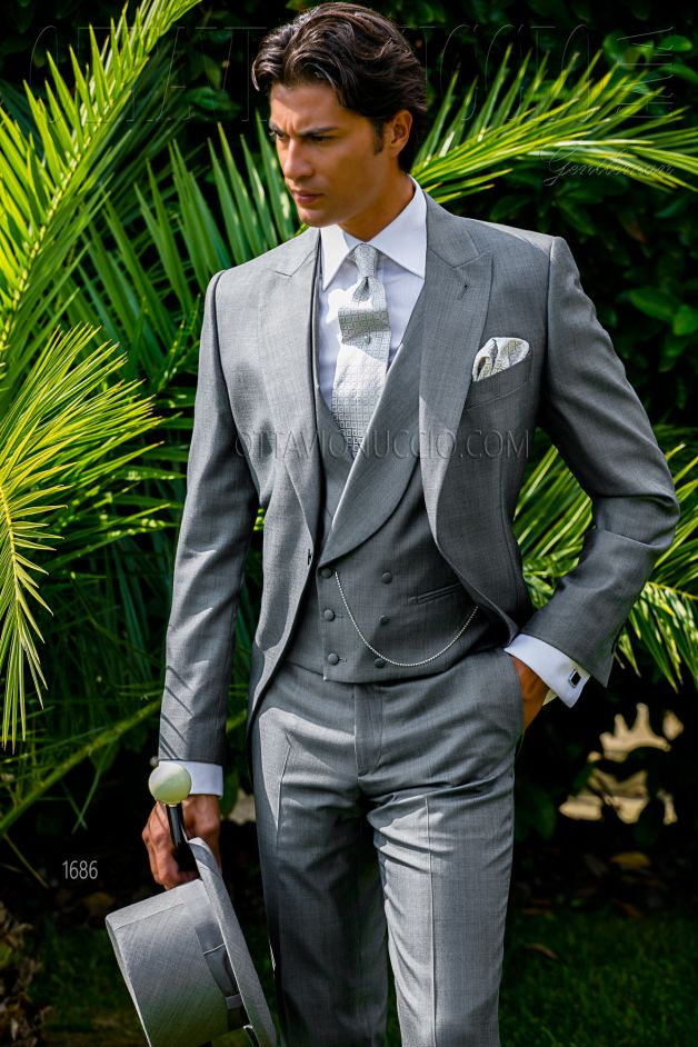 ONGala 1686 - Tight sposo classico grigio chiaro