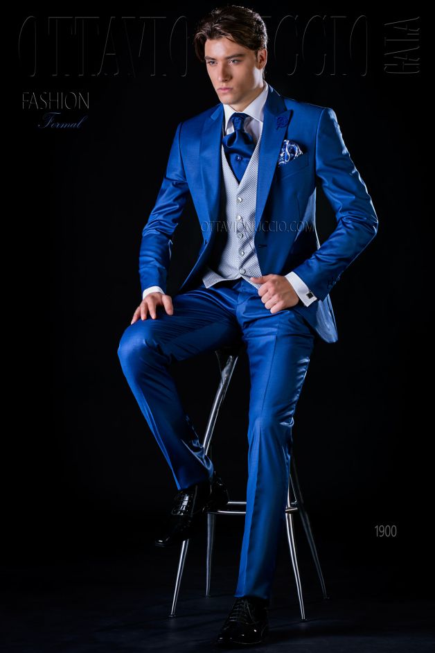 ONGala 1900 - Abito sposo casual blu elettrico