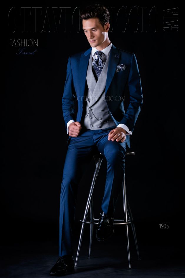 ONGala 1905 - Abito sposo blu casual
