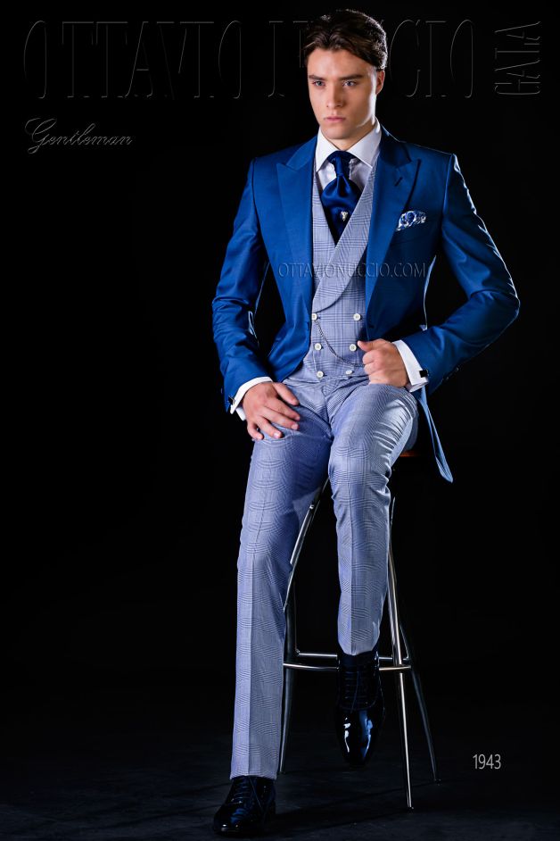 ONGala 1943 - Mezzo Tight blu elettrico e principe di galles