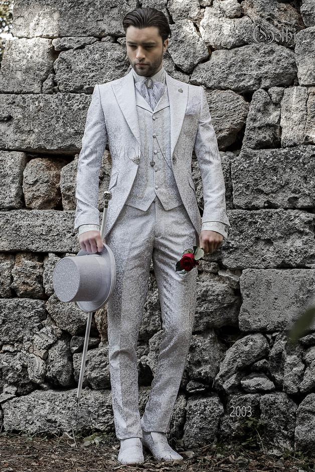 ONGala 2003 - Abito da sposo damascato bianco stile gotico