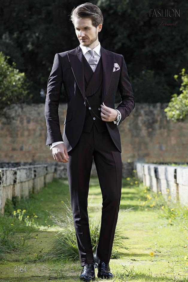 ONGala 2164 - Abito vintage da sposo bordeaux