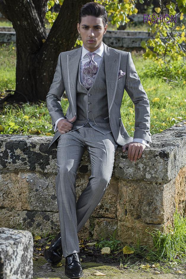ONGala 2174 - Abito moda uomo fashion grigio da cerimonia