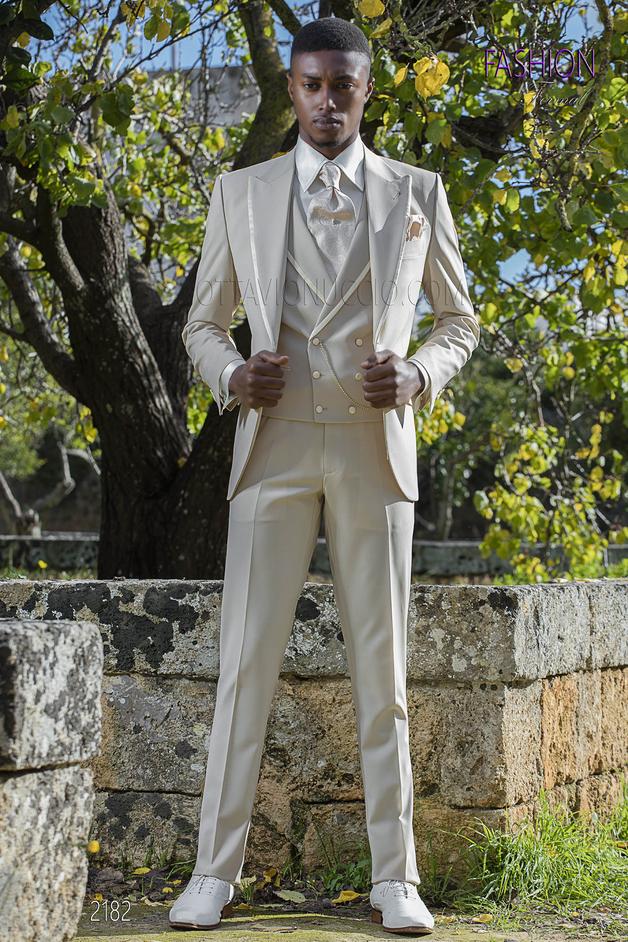 ONGala 2182 - Abito da matrimonio beige per sposo fashion