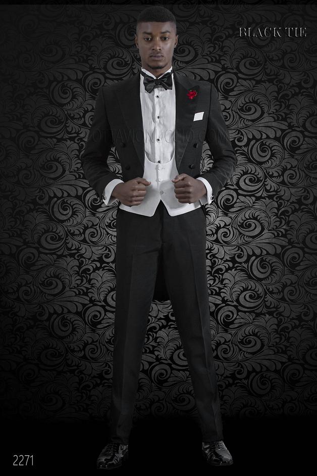 ONGala 2271 - Frack nero stile moderno da matrimonio | Abito uomo elegante