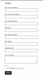 Contact form.